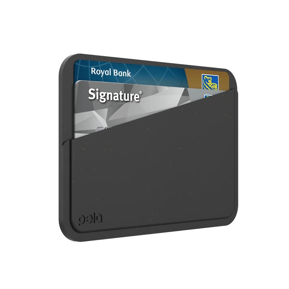 Pela Case Eco-Friendly Black Card Holder Wallet